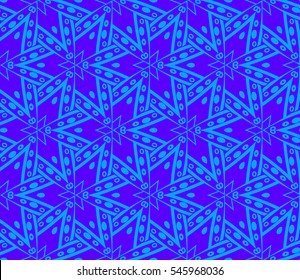 Abstract background. Blue geometric seamless pattern in modern stylish.