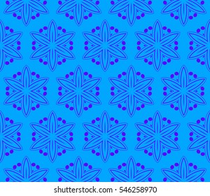 Abstract background. Blue geometric seamless pattern in modern stylish. Vector seamless pattern