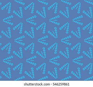 Abstract background. Blue geometric seamless pattern in modern stylish. Vector seamless pattern