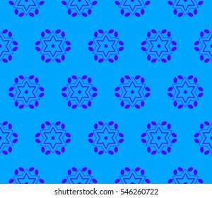 Abstract background. Blue geometric seamless pattern in modern stylish. Vector seamless pattern