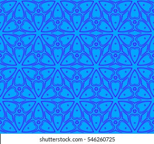 Abstract background. Blue geometric seamless pattern in modern stylish. Vector seamless pattern