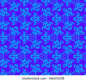 Abstract background. Blue geometric seamless pattern in modern stylish. Vector seamless pattern