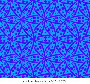 Abstract background. Blue geometric seamless pattern in modern stylish. Vector seamless pattern