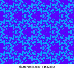 Abstract background. Blue geometric seamless pattern in modern stylish. Vector seamless pattern