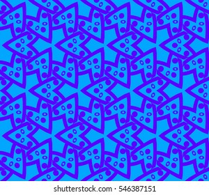 Abstract background. Blue geometric seamless pattern in modern stylish. Vector seamless pattern