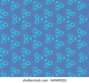 Abstract background. Blue geometric seamless pattern in modern stylish. Vector seamless pattern