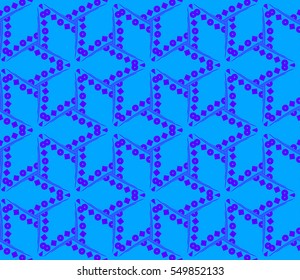 Abstract background. Blue geometric seamless pattern in modern stylish. Vector seamless pattern