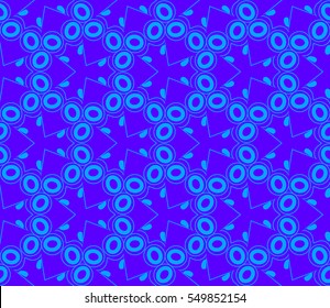 Abstract background. Blue geometric seamless pattern in modern stylish. Vector seamless pattern