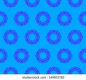 Abstract background. Blue geometric seamless pattern in modern stylish. Vector seamless pattern