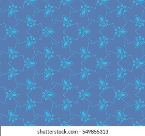 Abstract background. Blue geometric seamless pattern in modern stylish. Vector seamless pattern