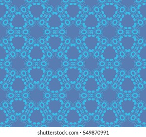 Abstract background. Blue geometric seamless pattern in modern stylish. Vector seamless pattern