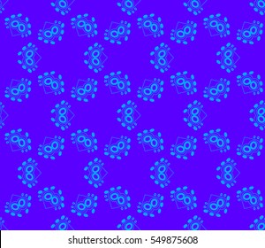 Abstract background. Blue geometric seamless pattern in modern stylish. Vector seamless pattern