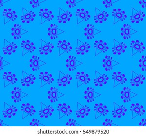 Abstract background. Blue geometric seamless pattern in modern stylish. Vector seamless pattern