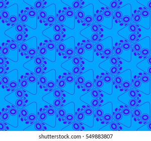 Abstract background. Blue geometric seamless pattern in modern stylish. Vector seamless pattern