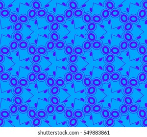 Abstract background. Blue geometric seamless pattern in modern stylish. Vector seamless pattern
