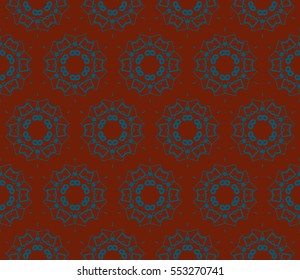 Abstract background. Blue geometric seamless pattern in modern stylish. Vector seamless pattern