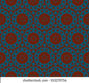Abstract background. Blue geometric seamless pattern in modern stylish. Vector seamless pattern