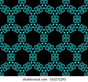 Abstract background. Blue geometric seamless pattern in modern stylish. Vector seamless pattern