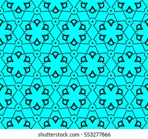 Abstract background. Blue geometric seamless pattern in modern stylish. Vector seamless pattern