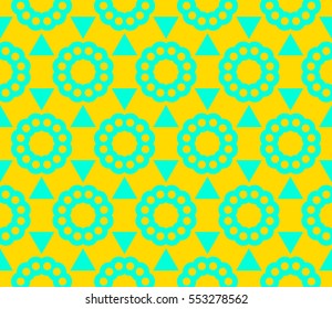 Abstract background. Blue geometric seamless pattern in modern stylish. Vector seamless pattern