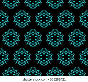 Abstract background. Blue geometric seamless pattern in modern stylish. Vector seamless pattern