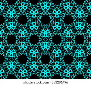 Abstract background. Blue geometric seamless pattern in modern stylish. Vector seamless pattern