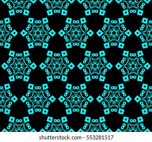 Abstract background. Blue geometric seamless pattern in modern stylish. Vector seamless pattern