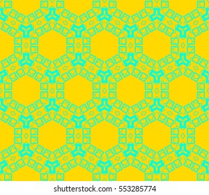 Abstract background. Blue geometric seamless pattern in modern stylish. Vector seamless pattern