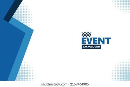 Abstract background with blue geometric shapes and halftone. Suitable for event, concert, art performance, photo booth, and backdrop.