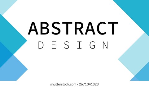 Abstract Background with Blue Geometric Shapes Vector