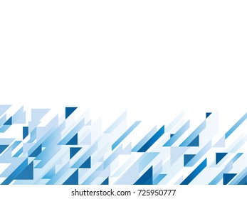 Abstract background with blue geometric shapes, vector illustration