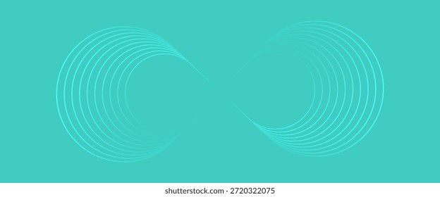 Fondo Abstractas con líneas brillantes azules en patrón infinito. Abstractas concepto de tecnología futurista. Ilustración vectorial