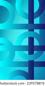 Abstract background  blue gradient color base of circles and bar shapes nice for hand phone background