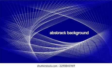 Abstract Background. Blue Gradient Background with Dynamic Lines. Meshes with Vibrant Lines