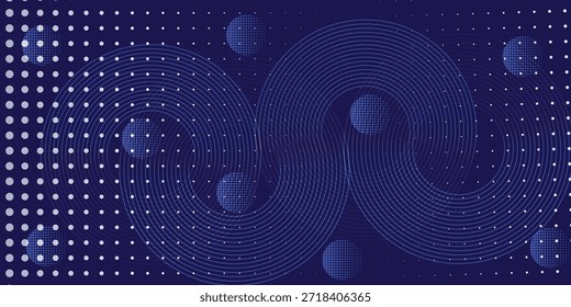 Abstrakter blauer Hintergrund mit fließenden Linien und subtilen Kurven für sauberes, modernes Design und kreative Präsentation