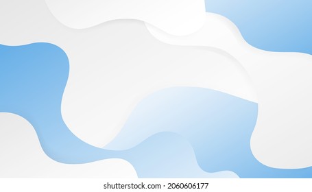 abstract background with blue gradient.  Fluid gradient shapes composition. Futuristic design. Blue elements with fluid gradient