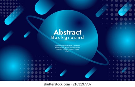 Abstract background with blue gradient geometric shapes