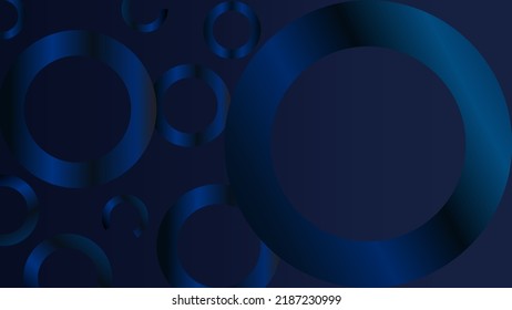 Abstract background blue gradient geometric elements. Vector graphic illustration.