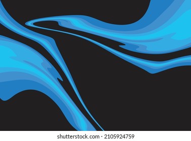 Abstract background with blue gradient oil painting texture pattern and some copy space area
