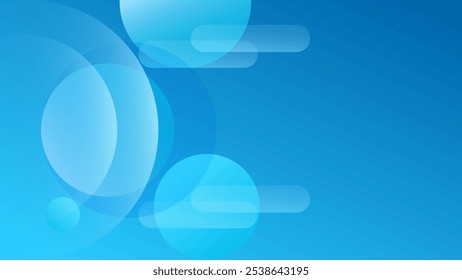 ABSTRACT BACKGROUND BLUE GRADIENT SMOOTH LIQUID COLORFUL DESIGN WITH GEOMETRIC SHAPES VECTOR TEMPLATE GOOD FOR MODERN WEBSITE, WALLPAPER, COVER DESIGN 