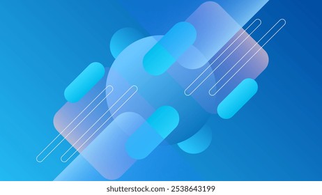 ABSTRATO PLANO DE FUNDO GRADIENTE AZUL LÍQUIDO LISO DESIGN COLORIDO COM FORMAS GEOMÉTRICAS MODELO DE VETOR BOM PARA SITE MODERNO, PAPEL DE PAREDE, DESIGN DE CAPA 