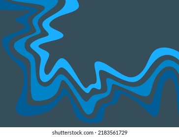 Fondo abstracto con línea ondulada degradada y con un área de copia