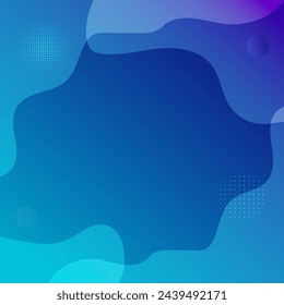 an abstract background with a blue gradient background with a wavy motif Vektor Stok