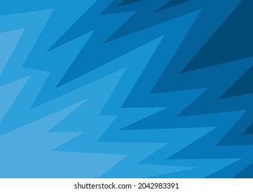 Abstract background with blue gradient zigzag pattern