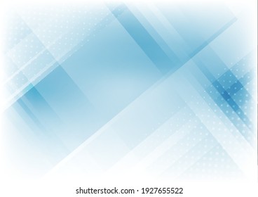 Abstract background blue and gray geometric shapes overlapping with halftone effect. Modern concept. Vector illustration