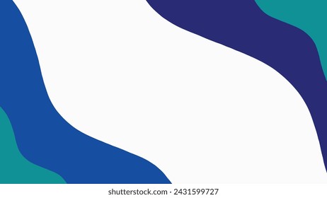 Fondo abstracto en colores azul y verde. Ilustración vectorial.