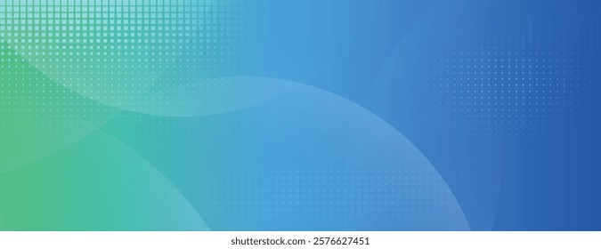 Abstract background with a blue and green gradient. The background features a dotted texture with blue and green hues. Gradient patterned background vector. Blue background.