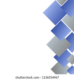 Abstract background with blue and grey squares.Vector illustration. 
