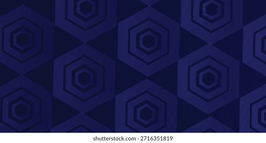 Fondo Abstractas Azul con líneas hexagonales Tecnología concepto futurista. Traje para el cartel, Anuncio, folleto, cubierta, Ilustración vectorial del volante