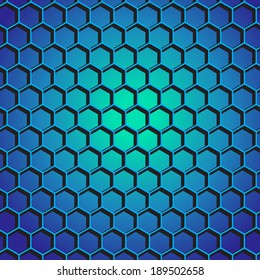 Abstract background blue honeycomb ,vector eps10